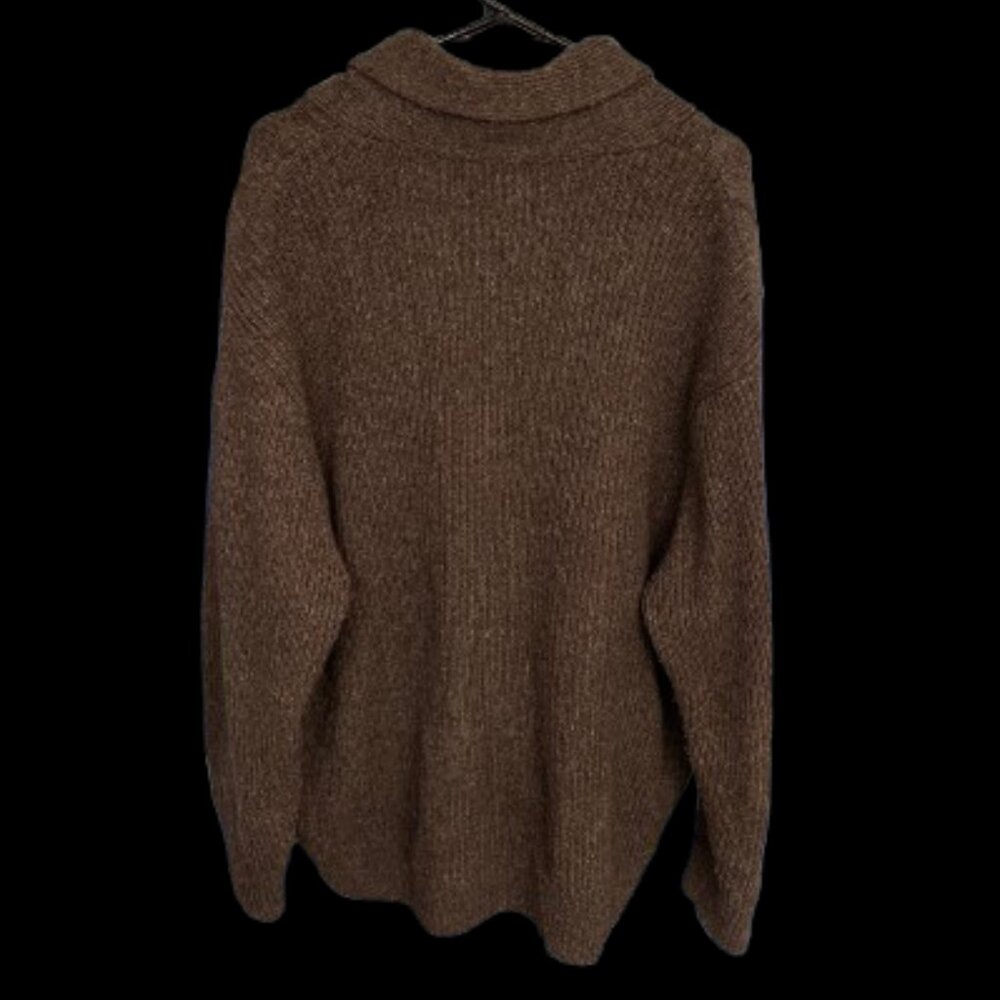 Dockers Brown Button Down Sweater - image 5